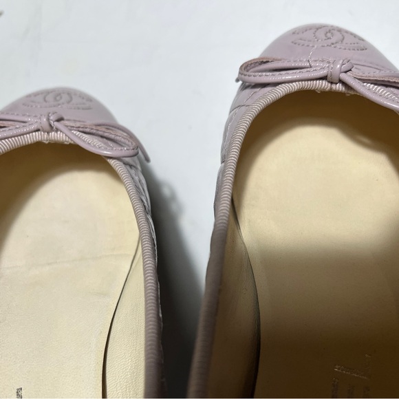 CHANEL Light Pink Quilted Flats - Picture 10 of 15